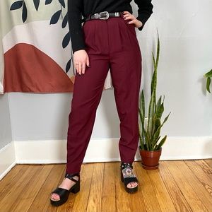 Vintage Pleated High Waisted Trousers